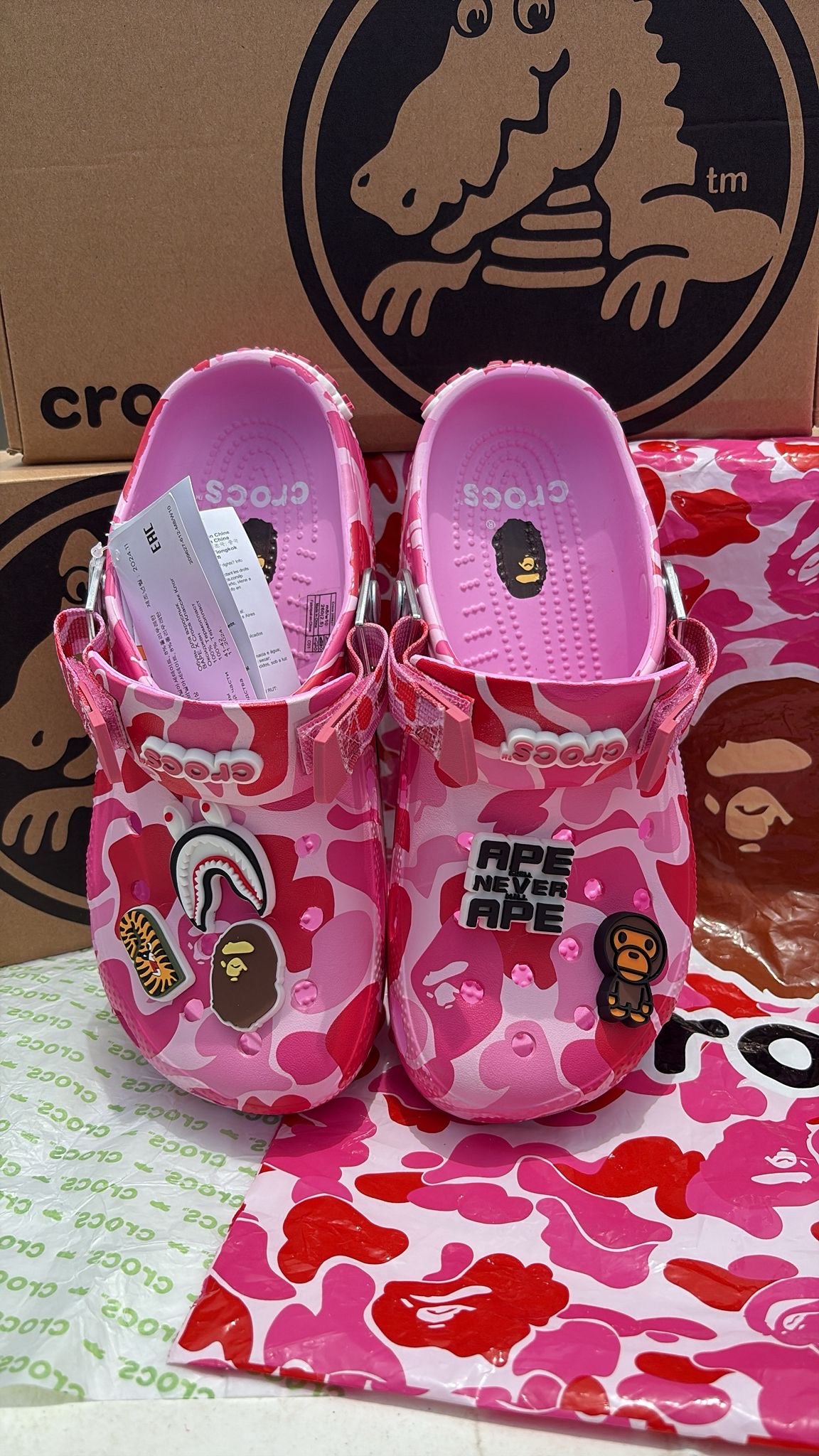 Bape Crocs "Pink"