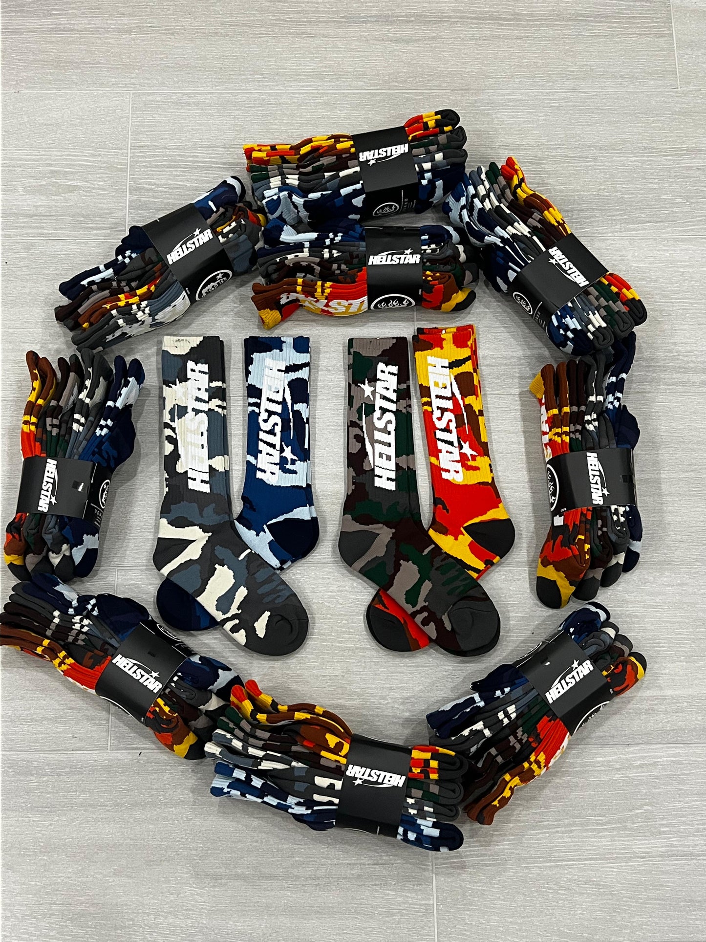 Hellstar Camo Socks "4 Pack"